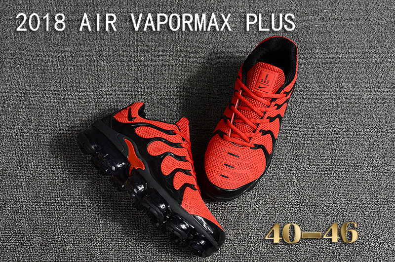 vapormax plus red and black