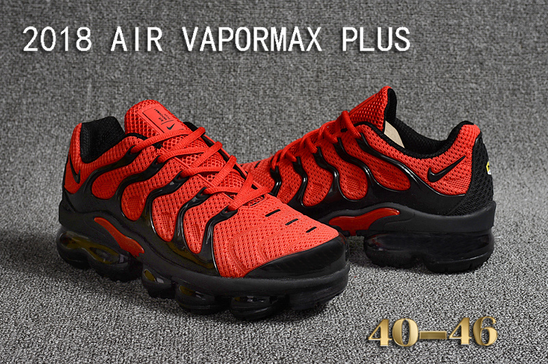 nike air vapormax plus red and black