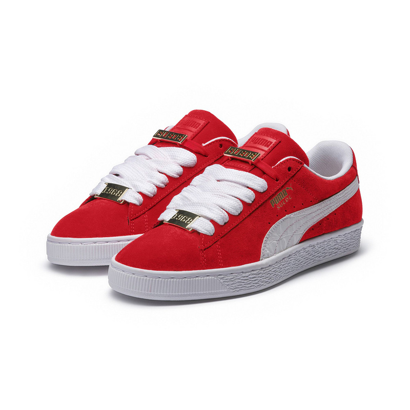 puma suede creepers rouge