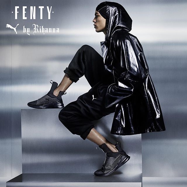 puma fenty trainer black