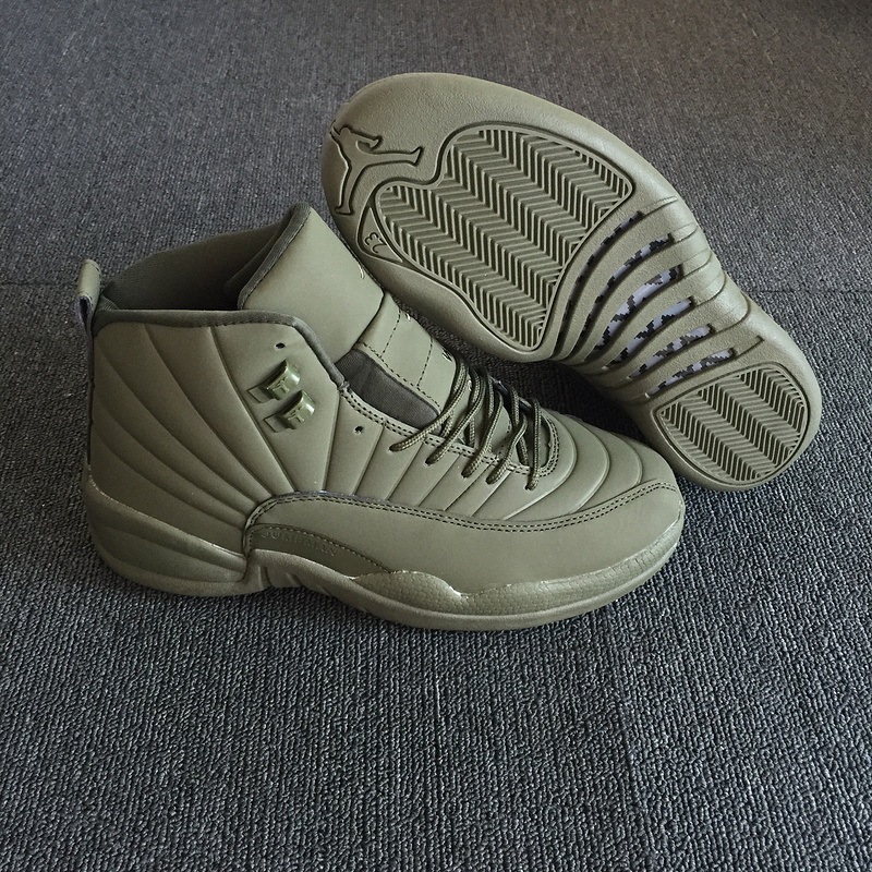 army green jordan 12