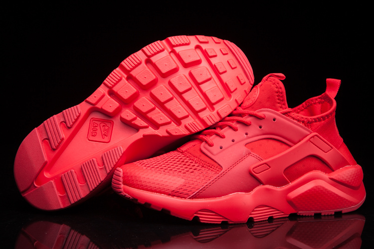all red huaraches mens