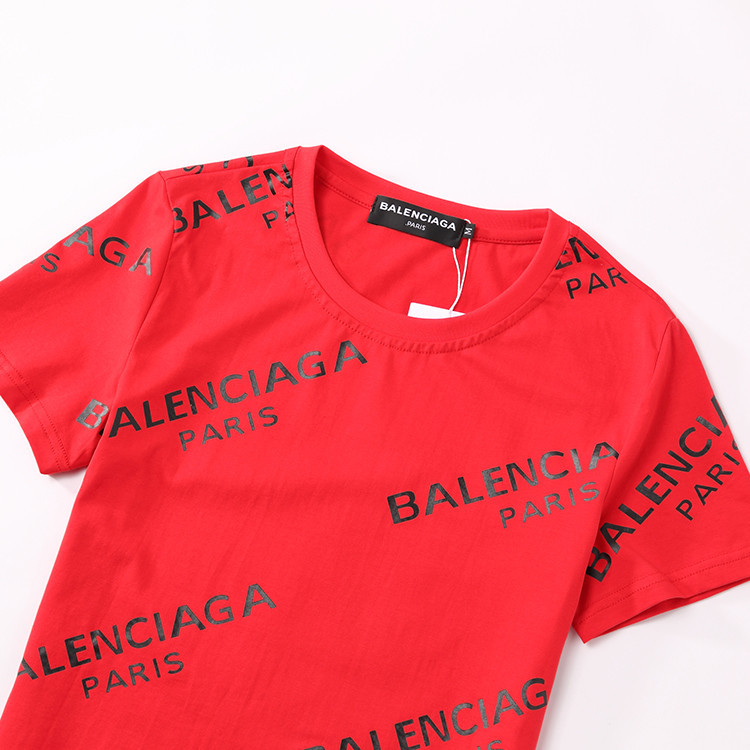 red balenciaga tshirt