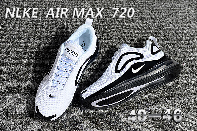 air max 720 white and black