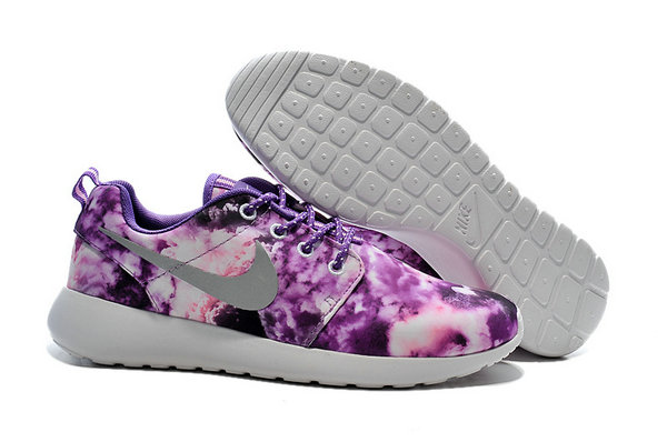 nike roshe run floral femme violet