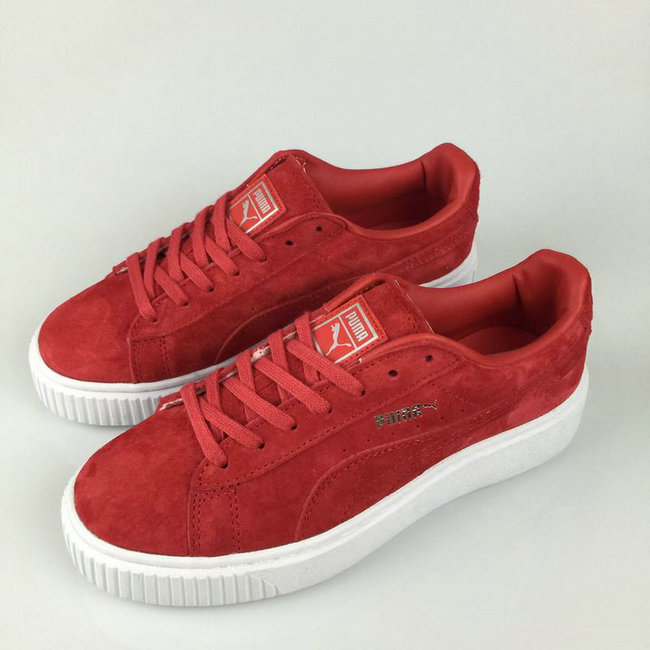 puma plateforme rouge