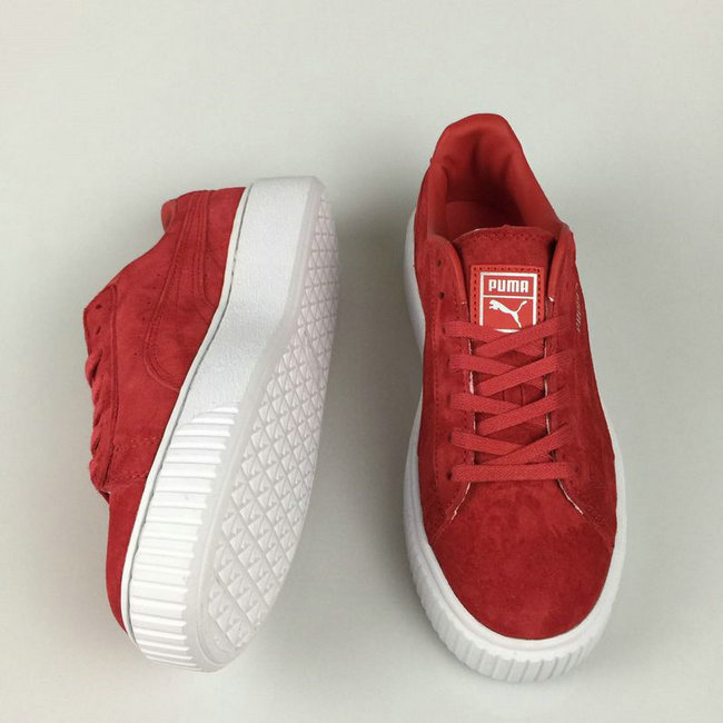 puma rouge plateforme