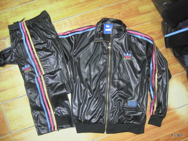 veste en cuir adidas