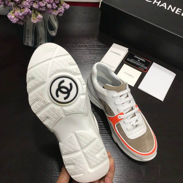 basket chanel femme orange