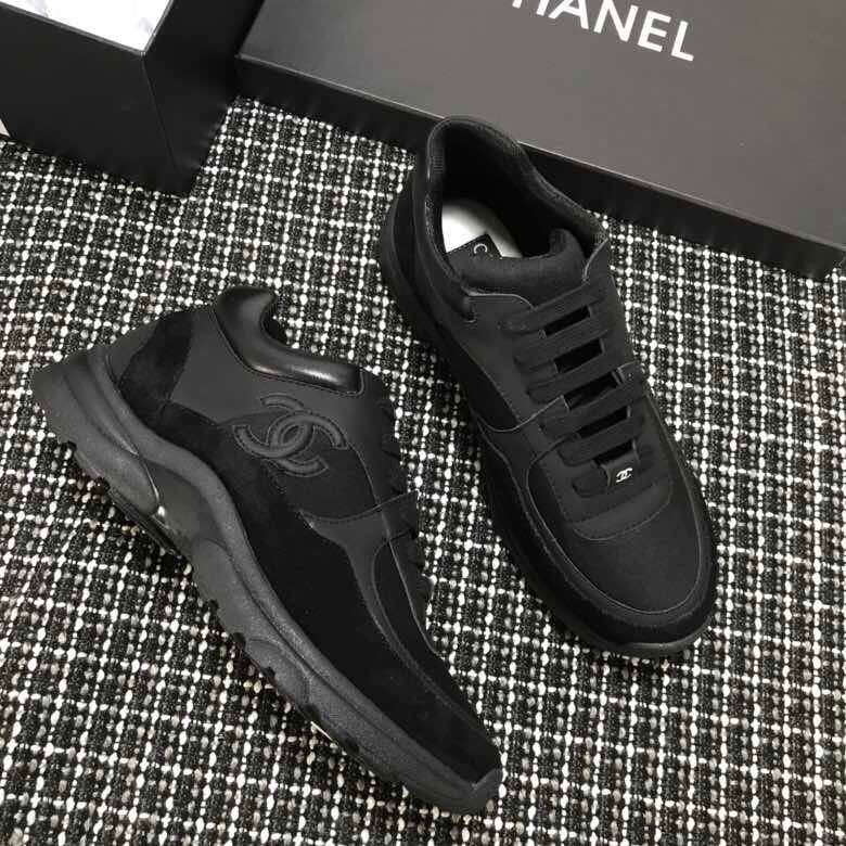 basket chanel femme noir