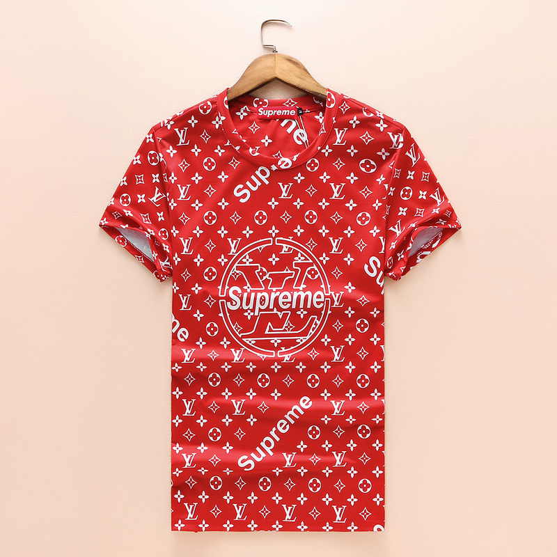 supreme louis vuitton t shirt red