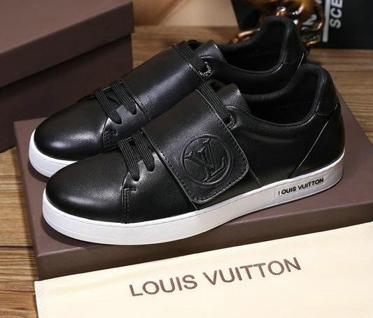 hommes chaussures louis vuitton 2016 velcro black