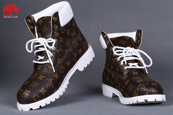 Brown Louis Vuitton Timberland Boots Form Timboots Shoes