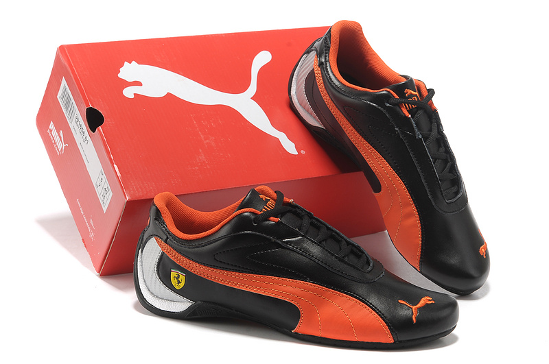 basket puma noir et rouge