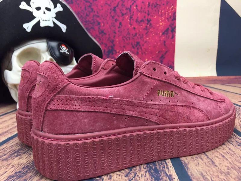 creepers puma rouge bordeaux
