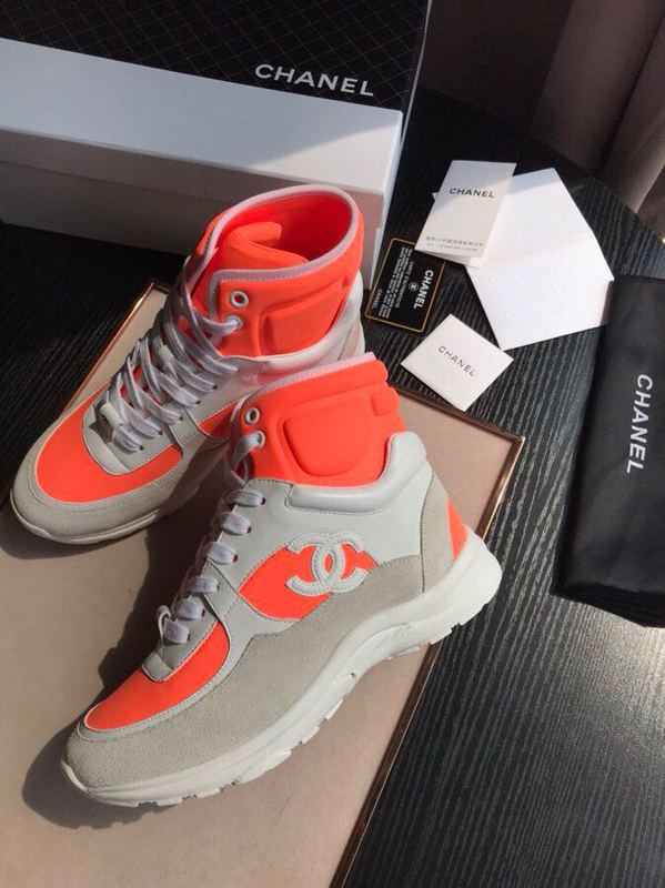chanel boots orange