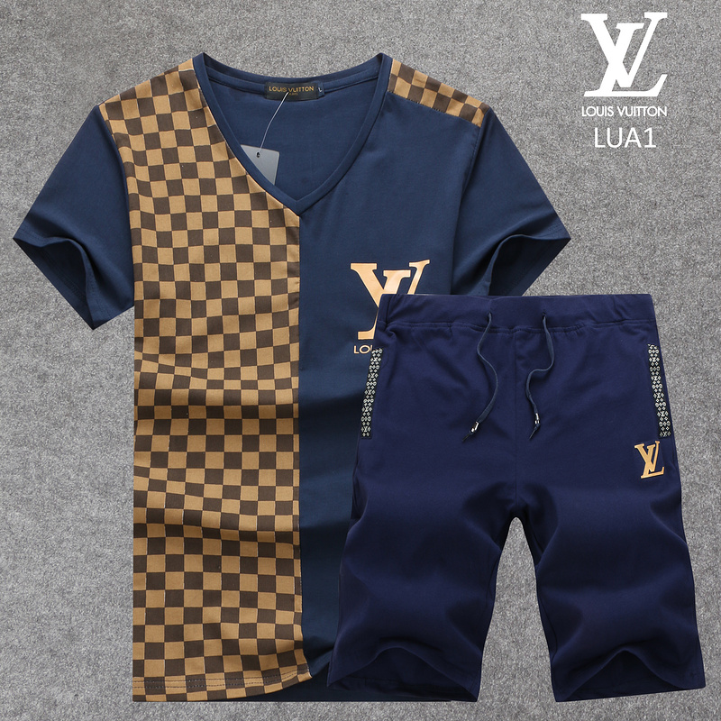 blue louis vuitton tracksuit