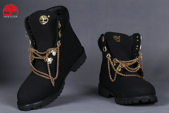 timberland noir et or